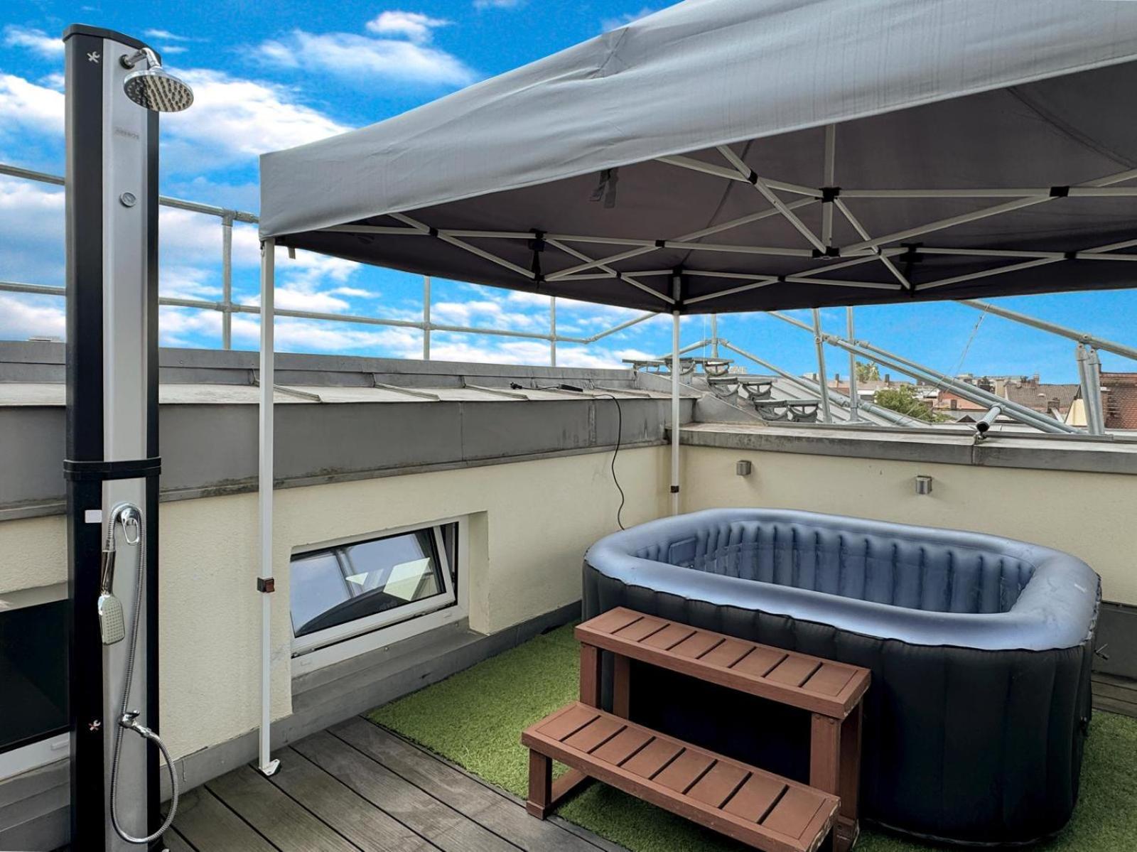 6 Zimmer Maisonette-Penthouse Pool Dachterrasse Luxus Munich Extérieur photo